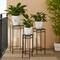 Glitzhome® Square Nesting Planter Stands Set